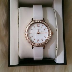 Anne Klein Rose Gold & Swarovski Crystal Watch